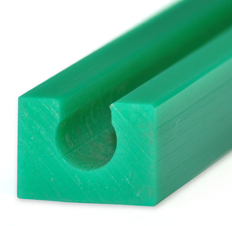 Slip-on rails for round steel bars - Profiles for conveying and transportation - Murtfeldt GmbH Kunststoffe
