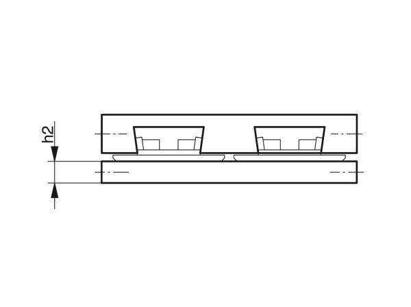 Curve guides for slat band chains with dovetail guide - Profiles for conveying and transportation - Murtfeldt GmbH Kunststoffe - Technische Zeichnung 5