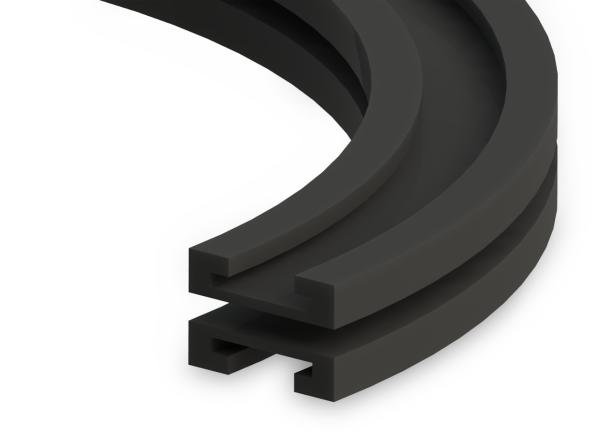 Zatáčková vedení pro destičkové řetězy s drážkou TAB - Profily pro dopravníky - Murtfeldt GmbH Kunststoffe - Abbildung 1