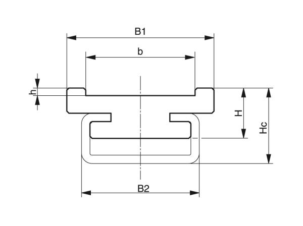 Typ FRC - Vedení pro řemeny - Murtfeldt GmbH Kunststoffe - Technische Zeichnung 1