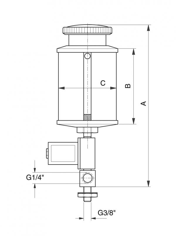 Typ EOS-H - Automatische Schmiersysteme - Murtfeldt GmbH Kunststoffe - Technische Zeichnung 1