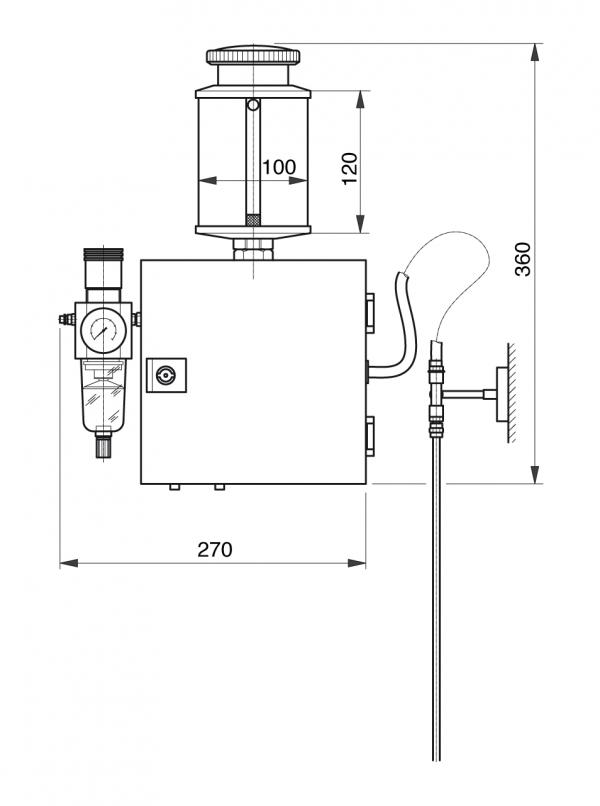 Microspray - UNI - Microspray - Murtfeldt GmbH Kunststoffe - Technische Zeichnung 1