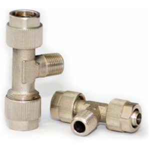 Screwed-in T-coupling for hose - Lubrication system couplings - Murtfeldt GmbH Kunststoffe