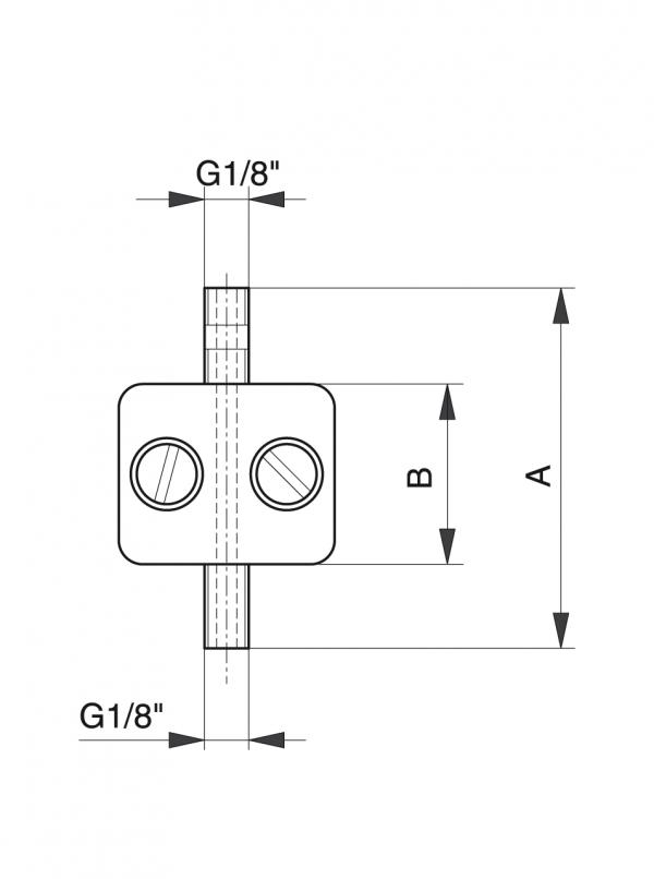 Supporto per pennello - Sistemi di lubrificazione accessori - Murtfeldt GmbH Kunststoffe - Technische Zeichnung 3