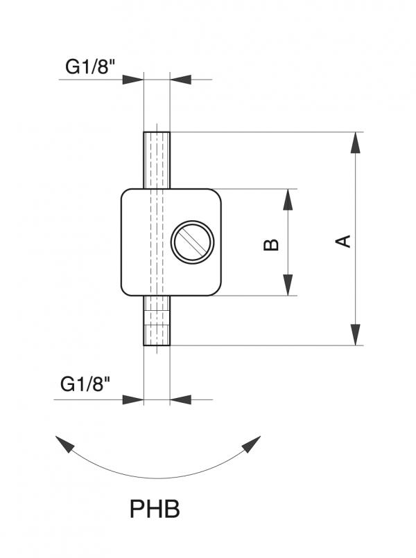 Supporto per pennello - Sistemi di lubrificazione accessori - Murtfeldt GmbH Kunststoffe - Technische Zeichnung 2