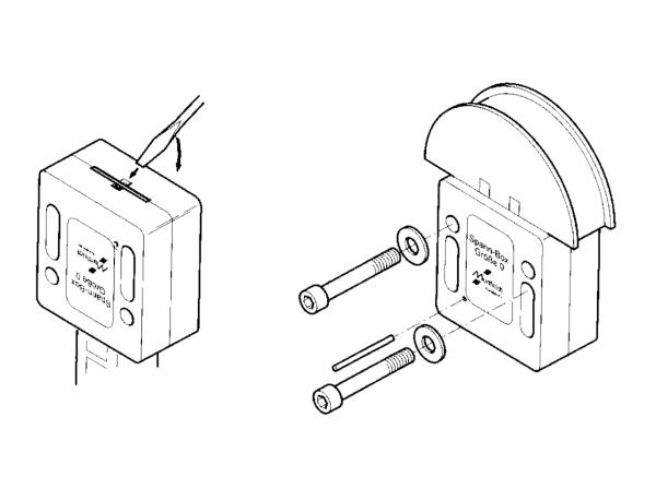 Spann-Box® maat 0 met halfcirkelvormig profiel - Kettingspanners voor rollenkettingen - Murtfeldt GmbH Kunststoffe - Technische Zeichnung 2