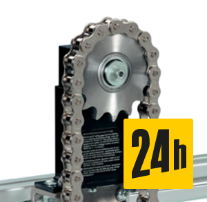 Spann-Box® Gr.1 mit Kettenrad Typ-K-L - Kettenspanner für Rollenketten - Murtfeldt GmbH Kunststoffe