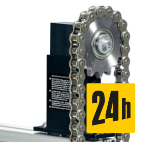 Spann-Box® Gr.1 mit Kettenrad Typ-K-S - Kettenspanner für Rollenketten - Murtfeldt GmbH Kunststoffe